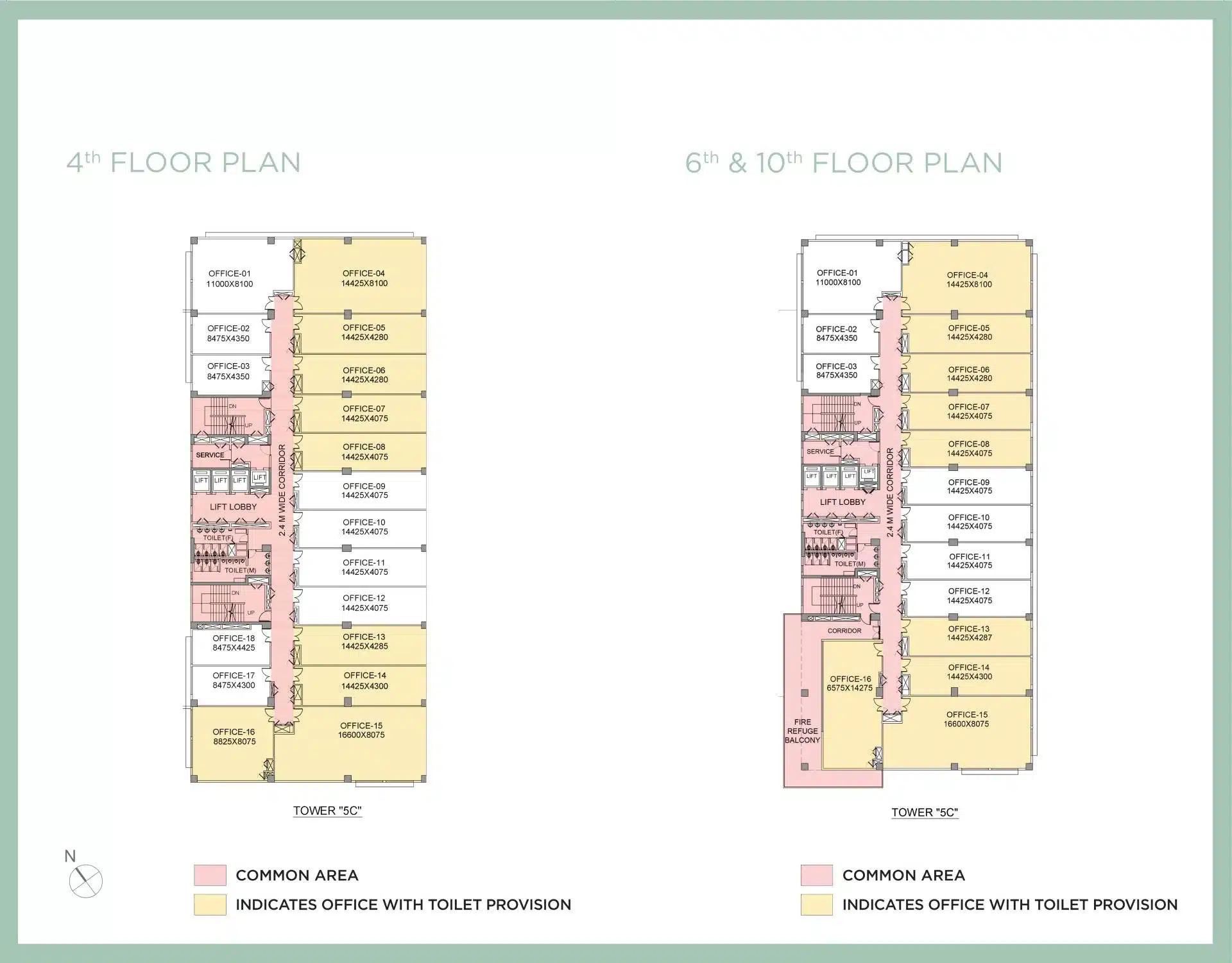 Ecospace Business Tower Fourth Floor Plan