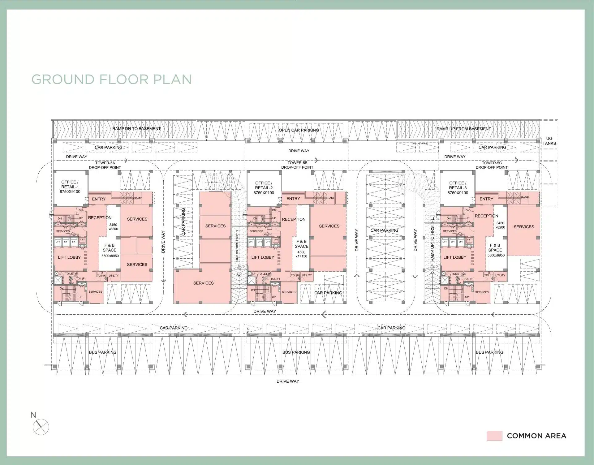Ecospace Business Tower Ground floor Plan