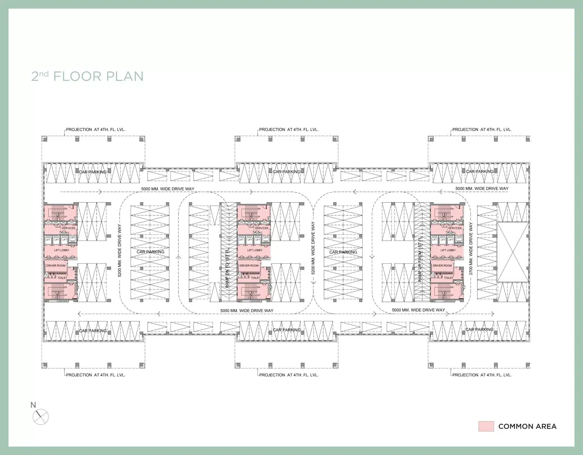 Ecospace Business Tower Second floor Plan