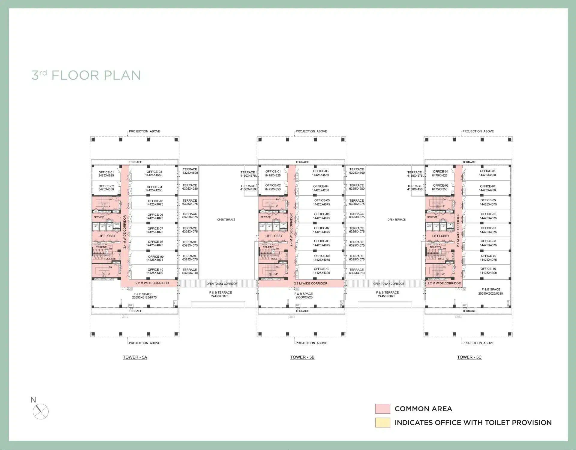 Ecospace Business Tower Third Floor Plan